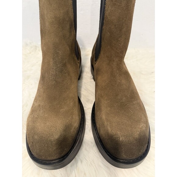 Zara Men Limited Edition Suede Leather Chelsea Boots Brown US 12 EUR 45 main image 8